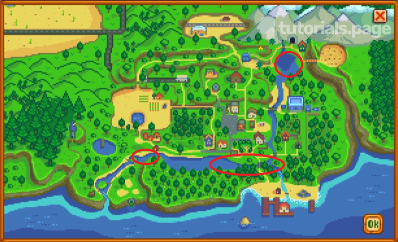 Stardew Valley Location on where to catch a Lingcod